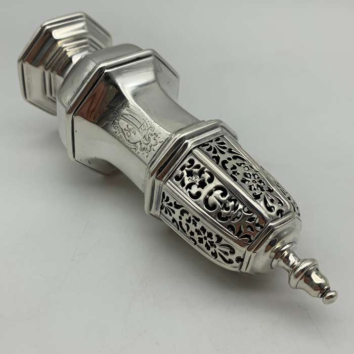 Rare Georgian Solid Silver Sugar Caster (1728)