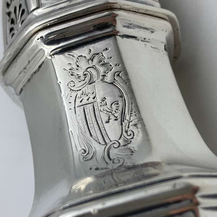 Rare Georgian Solid Silver Sugar Caster (1728)