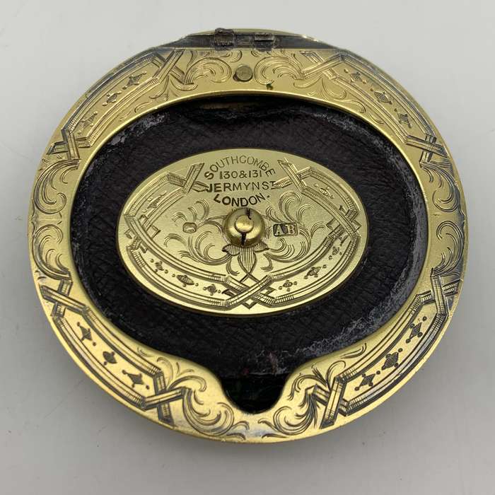Fabulous Silver Gilt & Coral, Crystal Vanity Jar (1866)