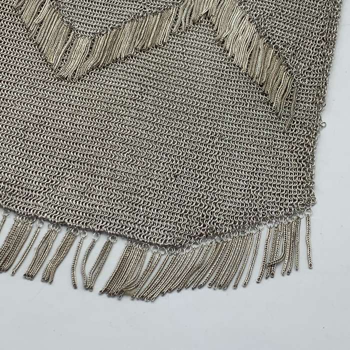 Large 1920s Solid Silver 'Art Deco' Mesh Evening Bag (510g)
