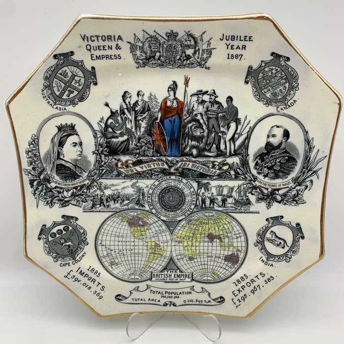 Antique Queen Victoria '1887' Empire Jubilee Plate