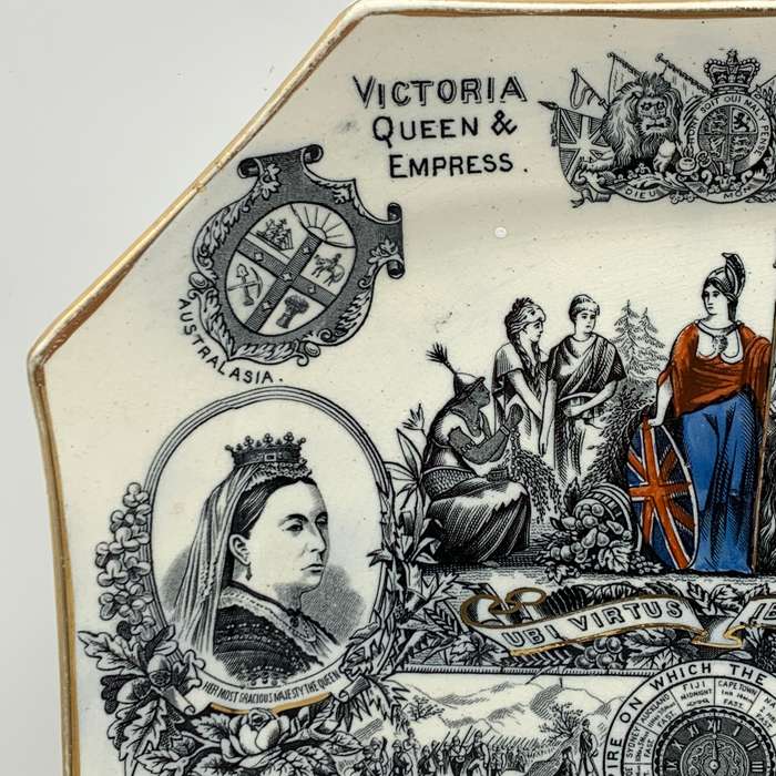 Antique Queen Victoria '1887' Empire Jubilee Plate