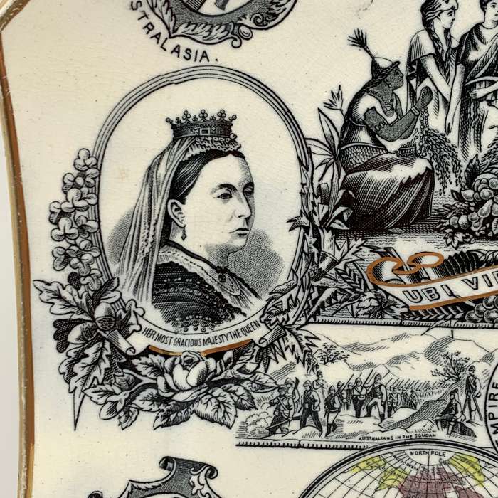 Antique Queen Victoria '1887' Empire Jubilee Plate