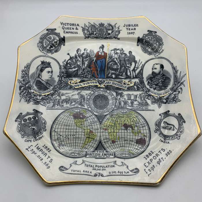 Antique Queen Victoria '1887' Empire Jubilee Plate