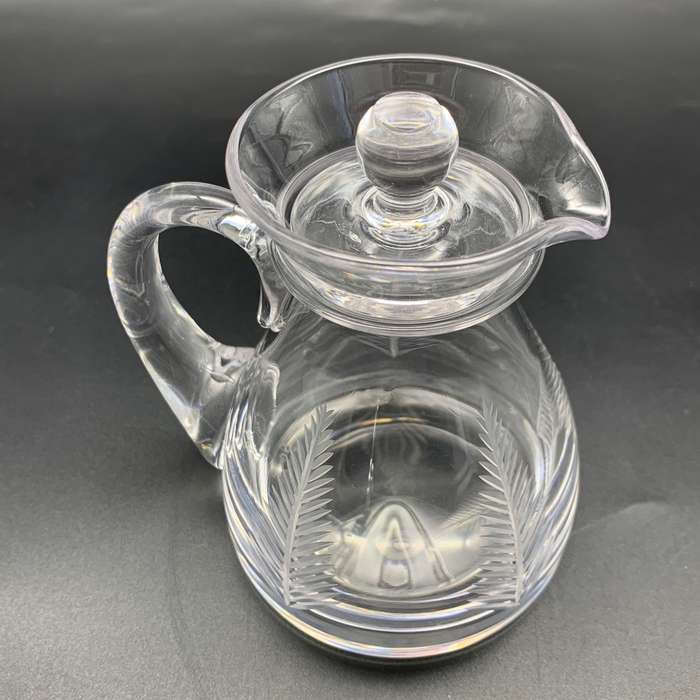 Small Lidded 'Stuart Crystal' Jug (Fern Pattern)
