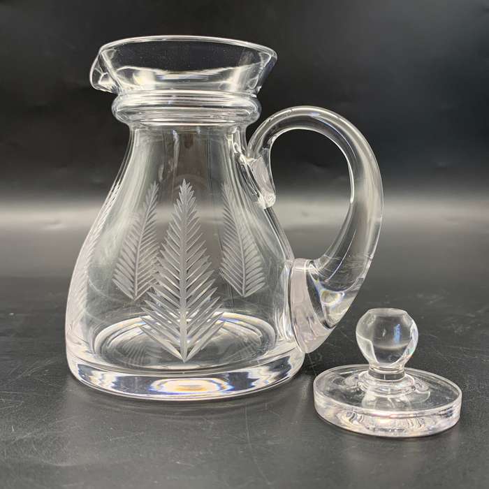 Small Lidded 'Stuart Crystal' Jug (Fern Pattern)