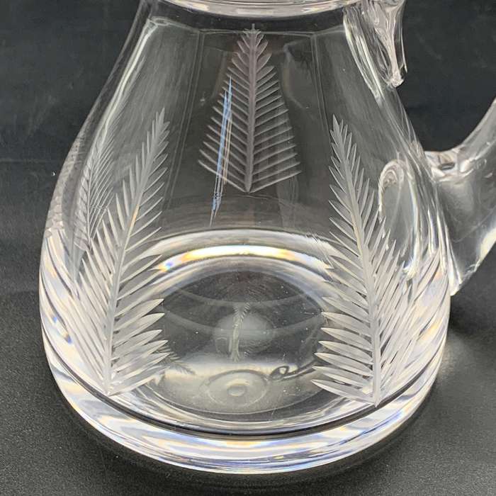 Small Lidded 'Stuart Crystal' Jug (Fern Pattern)