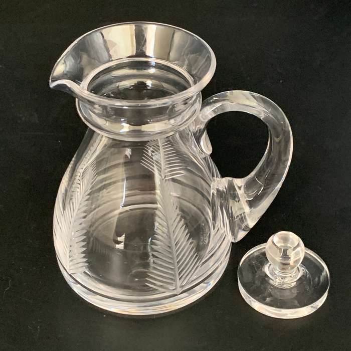 Small Lidded 'Stuart Crystal' Jug (Fern Pattern)