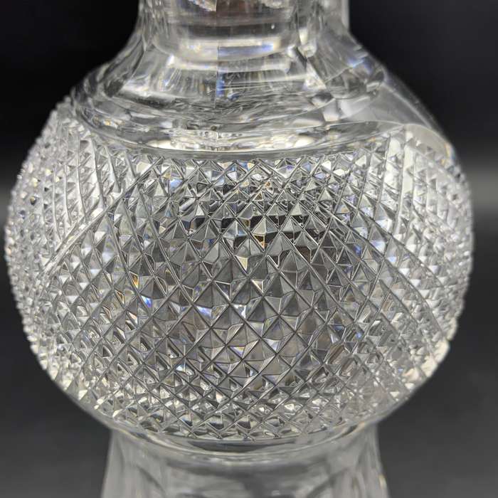 Scarce 'Edinburgh' Crystal Thistle-Cut Claret Jug Decanter