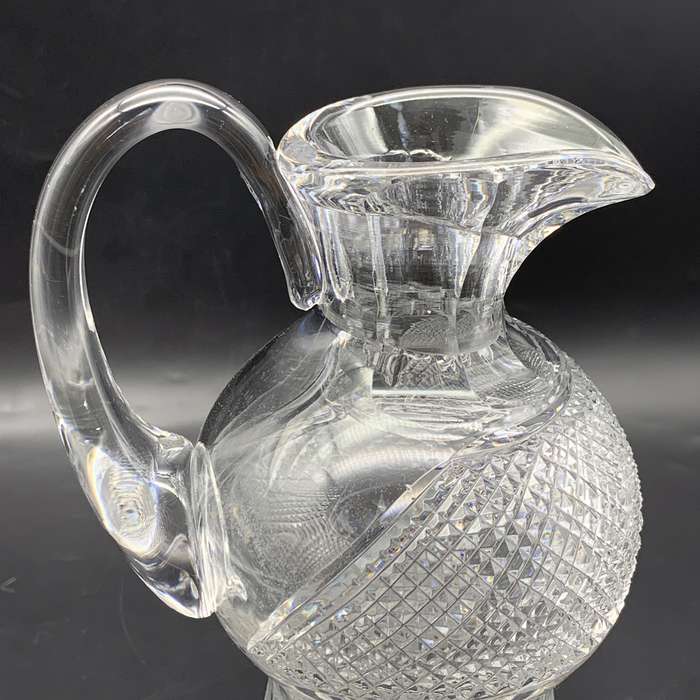 Scarce 'Edinburgh' Crystal Thistle-Cut Claret Jug Decanter
