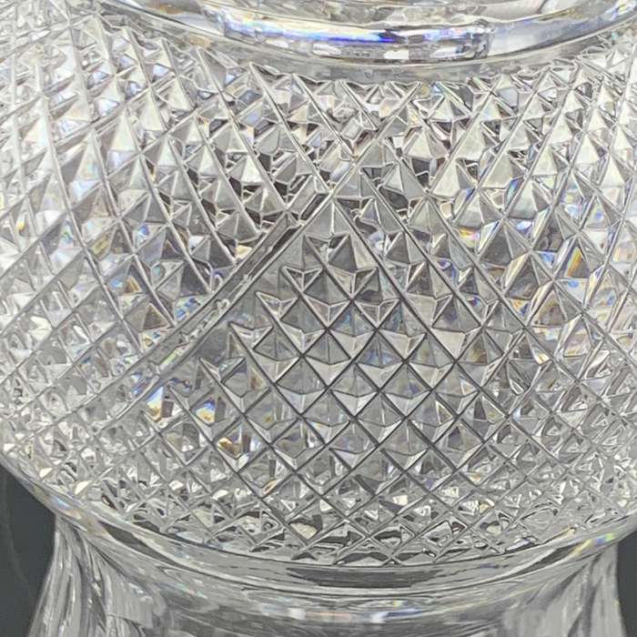 Scarce 'Edinburgh' Crystal Thistle-Cut Claret Jug Decanter