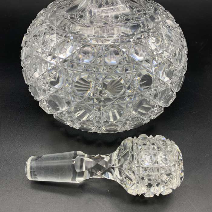 Victorian Cut-Crystal Wine/Sherry Decanter