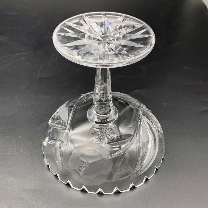 Vintage 'Rose-Cut' Crystal Sweet Stand