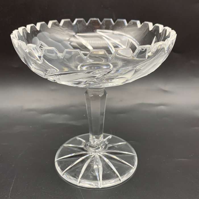 Vintage 'Rose-Cut' Crystal Sweet Stand
