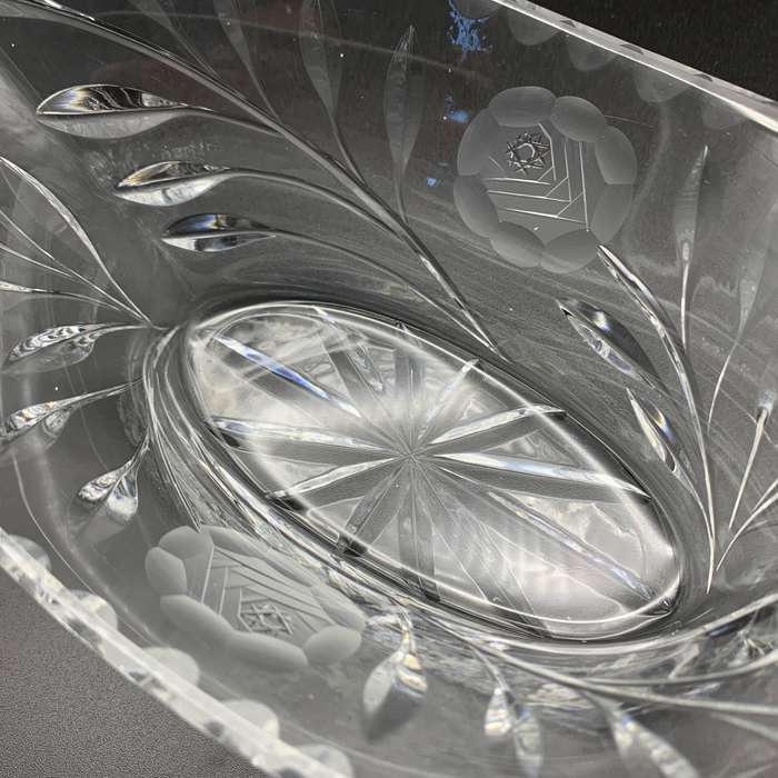 Vintage 'Rose-Cut' Crystal Bowl