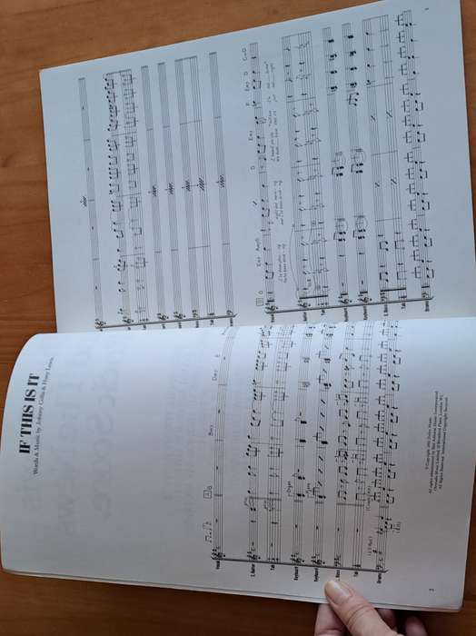 Huey Lewis and the News rock score: Eight famous songs scored for small groups. Complete with lyric