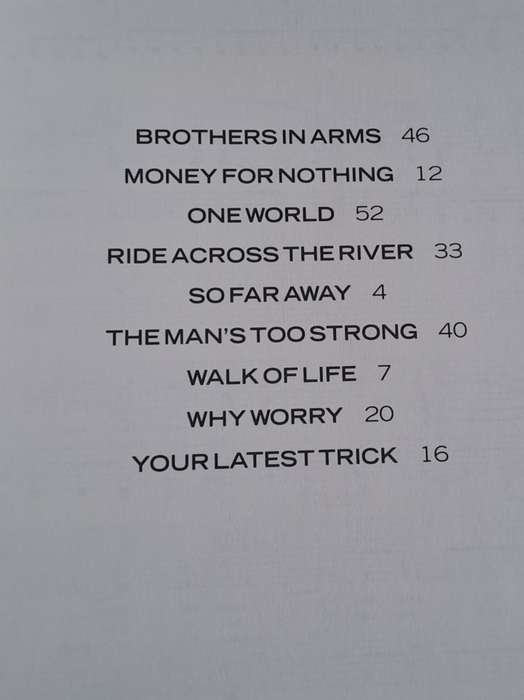 Dire Straits -  Brother in Arms -  Piano, voix, guitar - 2000
