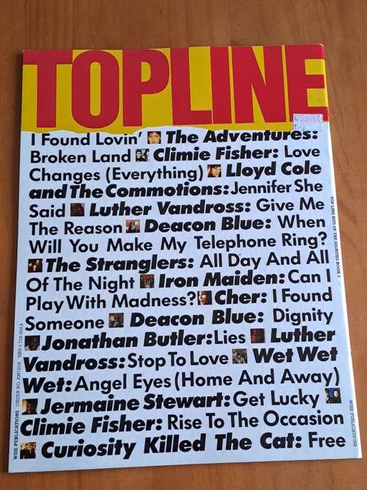Topline -  Book Three - 1988 -  30 - Melody line arrangements with chord symbols and full lyrics