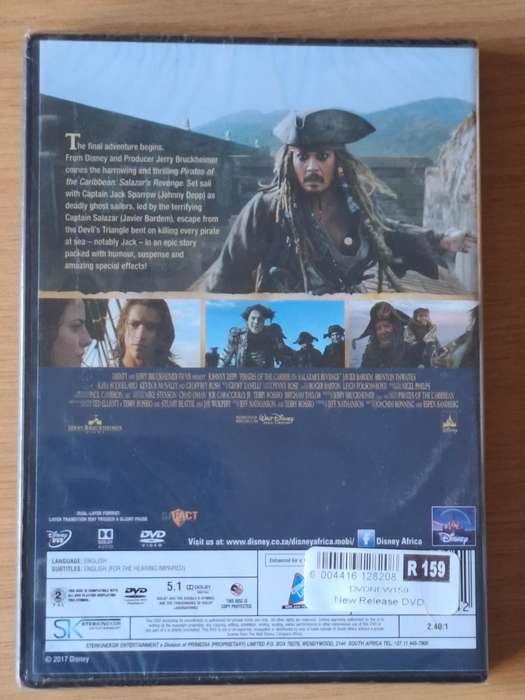 DVD Pirates of the Caribbean Salazar's Revenge
