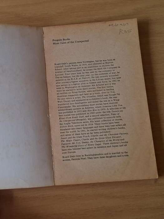 Roald Dahl - More tales of the unexpected -  Softcover -  p 127