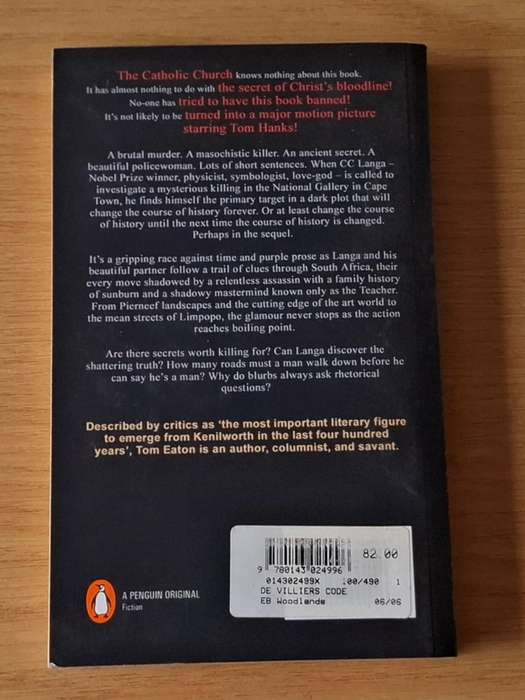 Tom Eaton - The De Villiers Code - Softcover - p 192