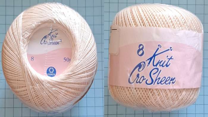 No 8 Knit Cro Sheen -  Beige 50g