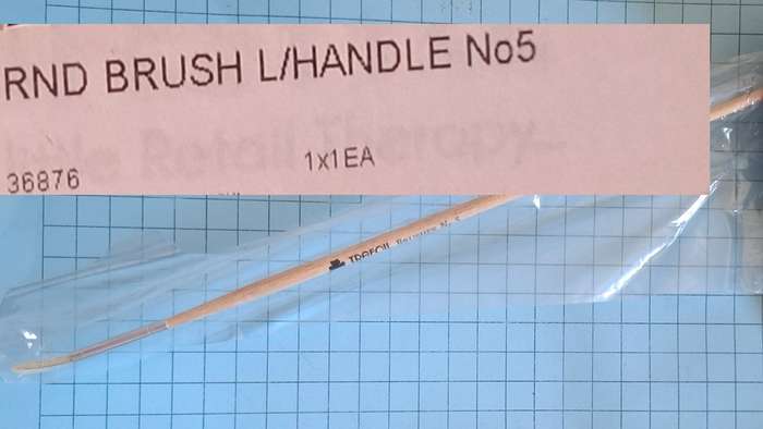 Trefoil No 5 Paint Brush with long handle