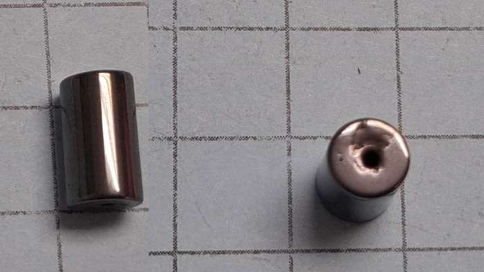 Gunmetal black magnet bead -  tube -  each