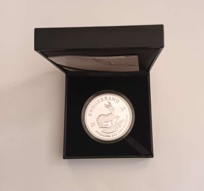 2024 2OZ PROOF SILVER KRUGERRAND COIN [COA] [BOX]