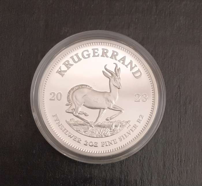 2023 2OZ SILVER PROOF KRUGERRAND COIN [COA] [BOX]