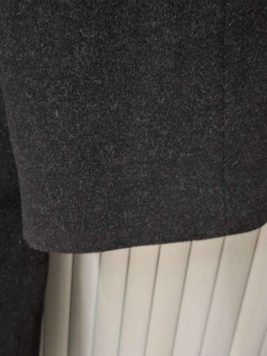 Vintage Black Women's XL Double Breasted Cashmere 3/4 Length Winter Coat - Excellent Condition