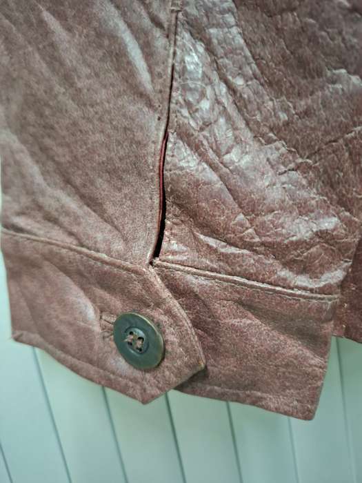 Vintage Burgundy Leather Jacket - Ladies Size S - Stunning Slim fit