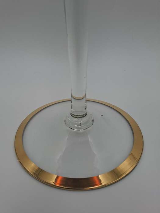 Gorgeous !! Vintage Long Stem Ruby Bohemian Gild Overlay & Beaded Glass Candy Bowl - 43cm H