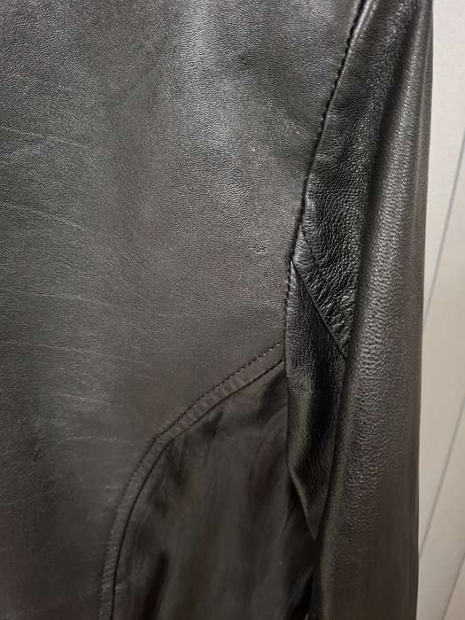 Vintage Genuine Leather Black Jacket - Ladies Size L - beautiful fit