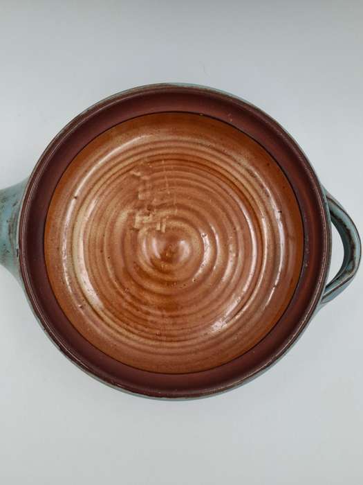 Duck Egg Blue Glazed Sauce Pot - Liebermann Pottery - perfect condition & stunning color