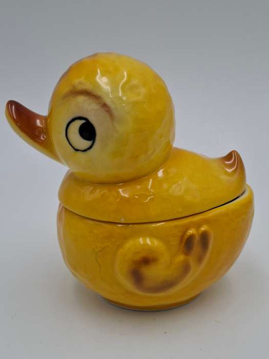 VERY RARE ! Vintage Yellow Goebel Duck Figurine Trinket Dish/Bowl - made in West Germany