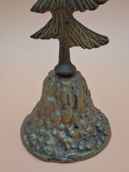 Vintage Brass Christmas Tree Bell - Handcrafted in Germany