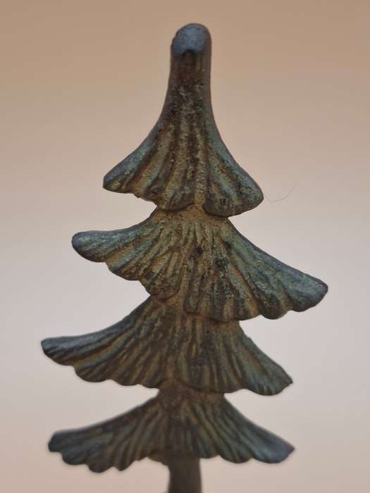 Vintage Brass Christmas Tree Bell - Handcrafted in Germany