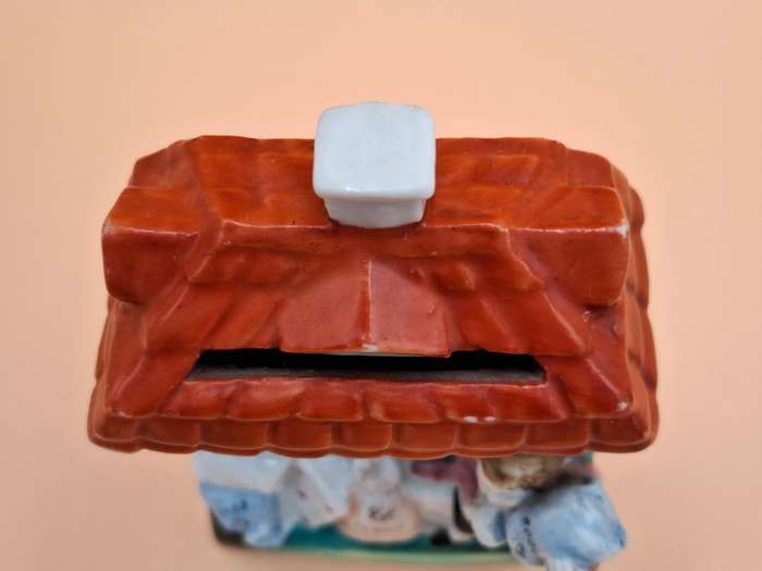 Vintage Ceramic Miniature Building - Savings Bank - Collectable