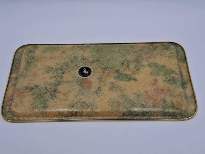 Vintage Melamine Serving Trays - Floral & Botanical Design - Small 35.5 L and Large 41cm L