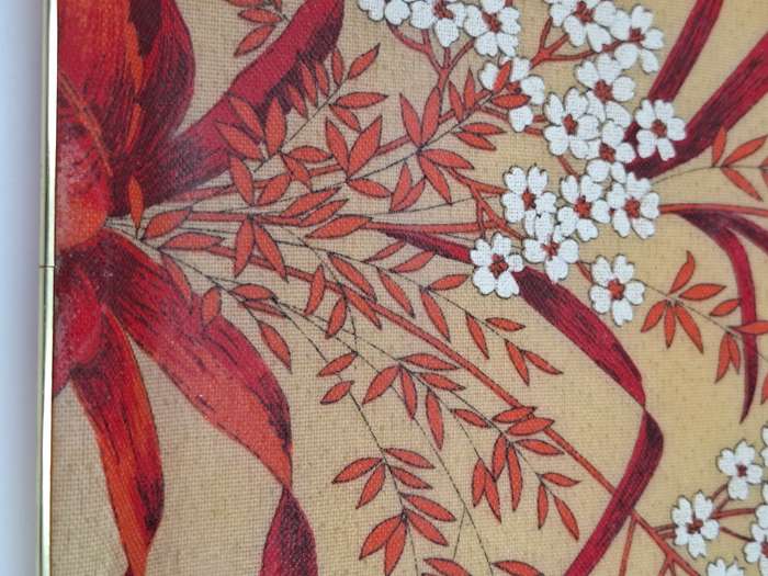 Vintage Melamine Serving Trays - Floral & Botanical Design - Small 35.5 L and Large 41cm L