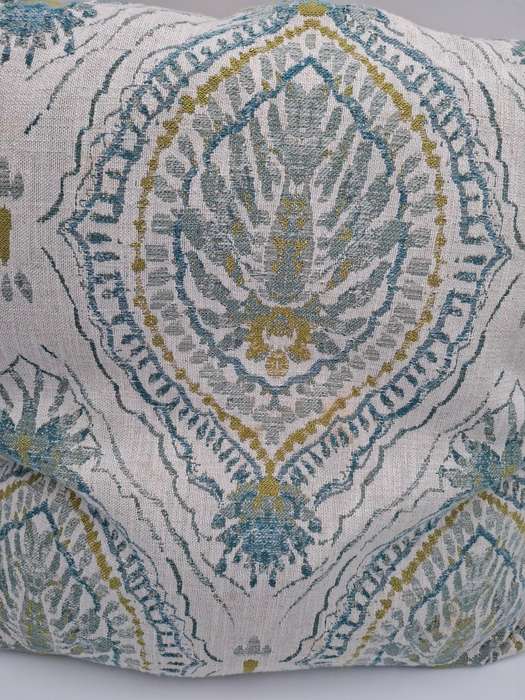 French Themed Scatter Cushions x 3 - Linen Style - Stone Base with Patterns