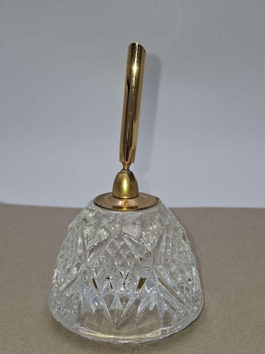 Vintage Crystal Pen Holder and Paperweight - stunning pair