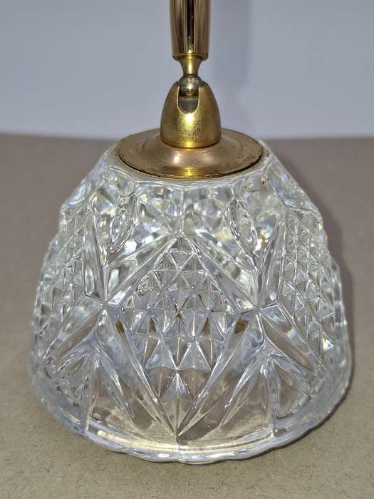 Vintage Crystal Pen Holder and Paperweight - stunning pair