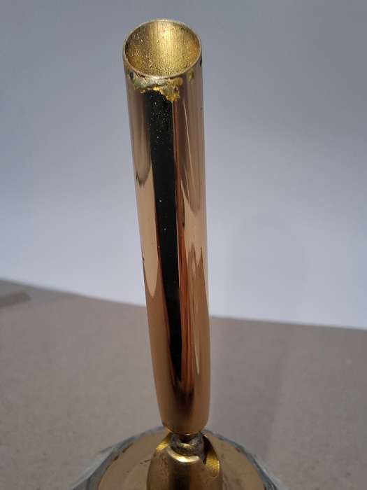Vintage Crystal Pen Holder and Paperweight - stunning pair