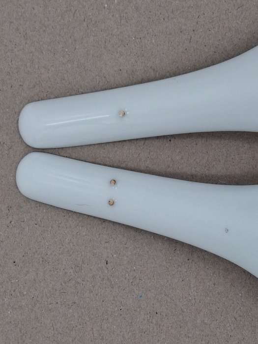 Vintage Chinese Liling Porcelain Rice/Soup Spoon - Pairs