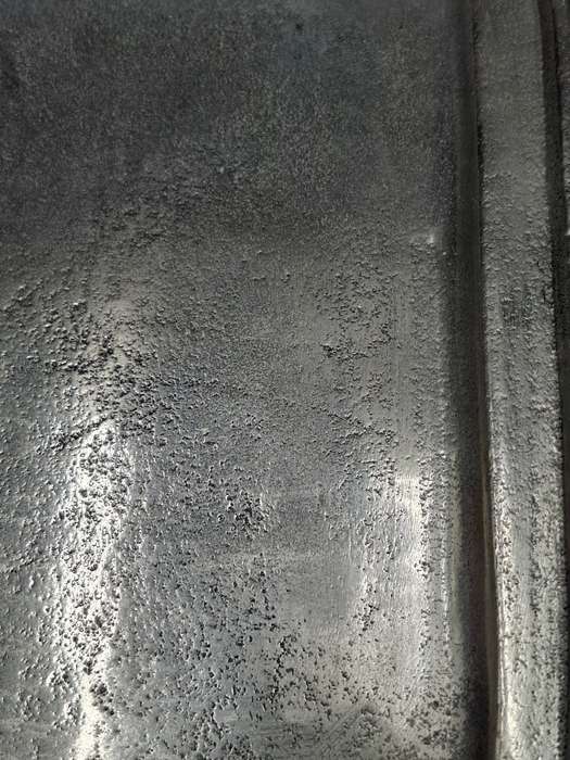 Pair of Rustic Heavy Cast Aluminium - Serving/Display Trays - 26.5cm L x 26.5cm W - made in Italy