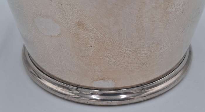 Vintage PH Vogel & Co Silver Plated Champagne Cooler - Detailed Lion's Head Ring Handles