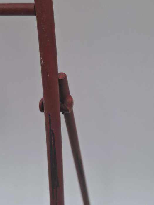 Vintage Red Rooster Metal Recipe Book Stand - Vibrant Colour - Lovely Boho Style