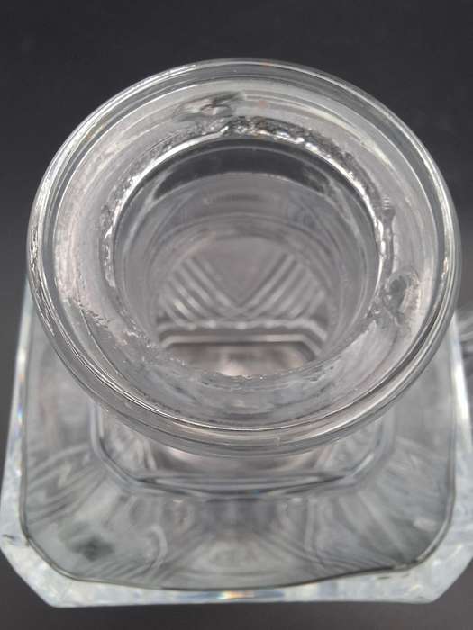 Pair of Vintage French Lead Crystal Decanters with Stoppers - Sophisticated & Functional